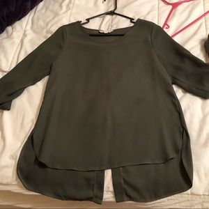 Olive green blouse